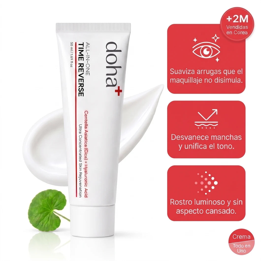 Doha™ | Crema Time Reverse (Todo en uno) | Con Centella Asiática