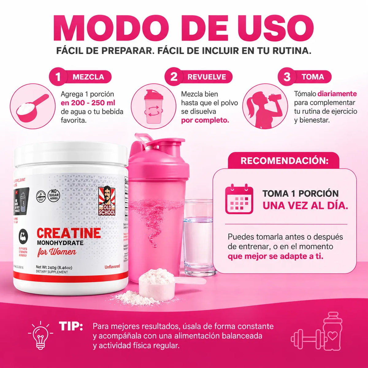 Creatina Femme® – ¡Más Fuerza, Mejor Rendimiento y un Cuerpo Más Tonificado!