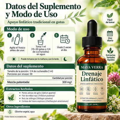 MAYA VERRA® Drenaje Linfático – ¡Menos Hinchazón y Pesadez, Más Ligereza Cada Día!